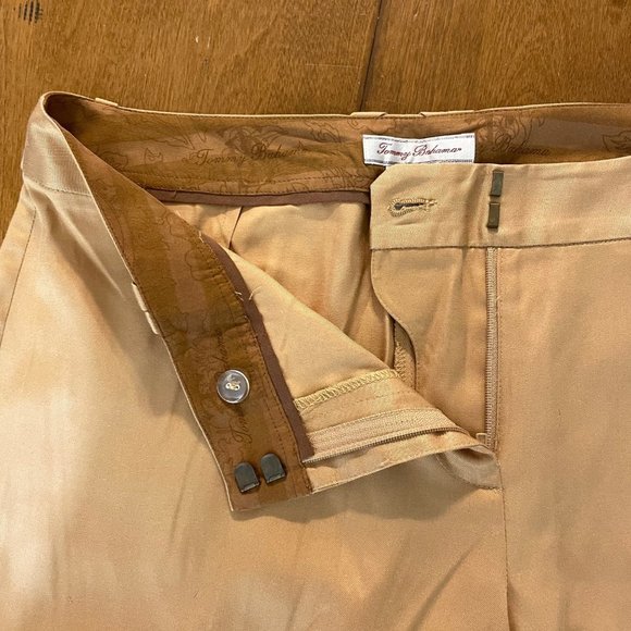 Tommy Bahama Women's Gold Silk Blend‎ Lightweight Capri Pants Sz 6 - Picture 9 of 9